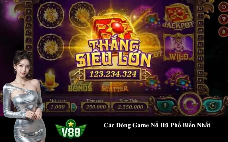 Các Dòng Game Nổ Hũ Phổ Biến Nhất